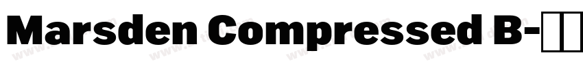 Marsden Compressed B字体转换